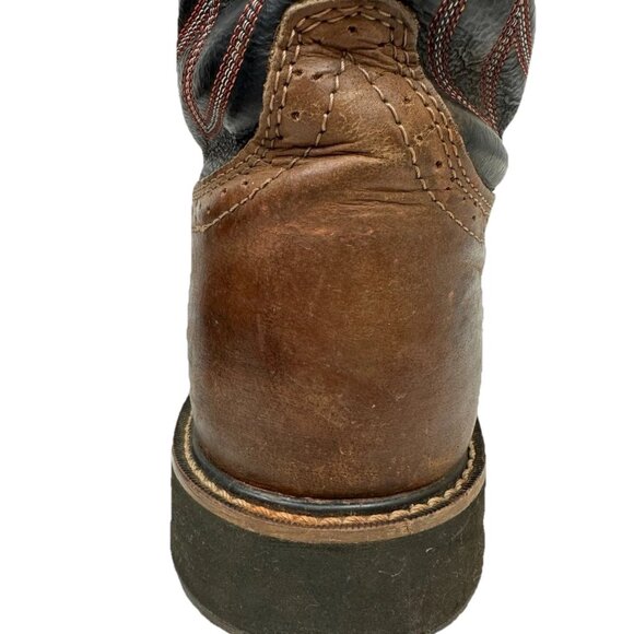 ? Justin Boots Original Workboots Fireman Brown ML4004 Men’s 11.5 D Steel Toe main image 10